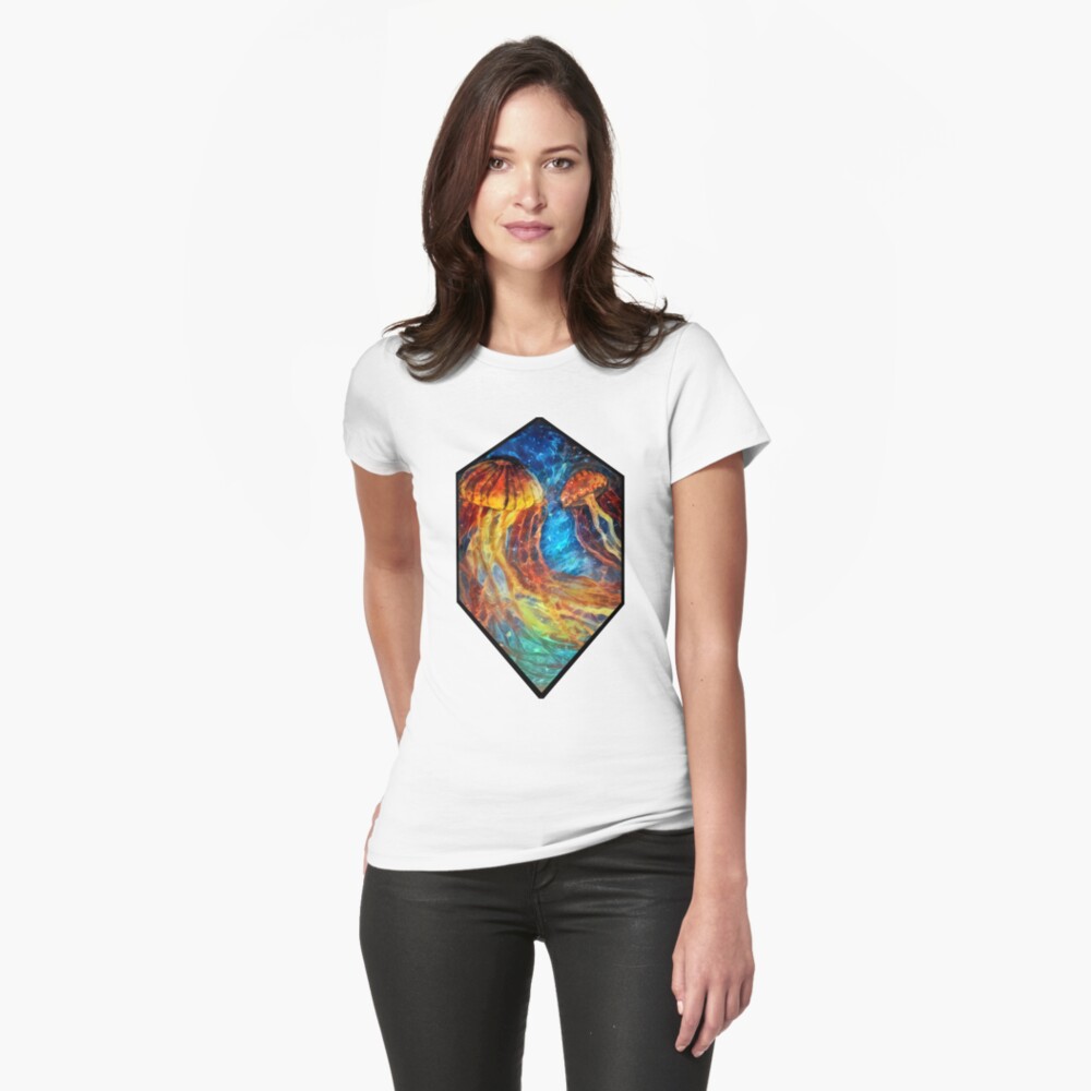 Item preview, Fitted T-Shirt designed and sold by Watermelon-Wolf.