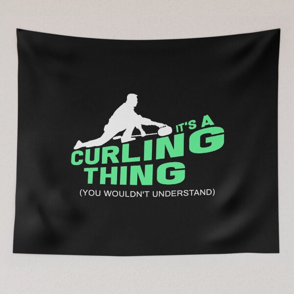 Item preview, Curling ice curling stones broom tournament gift designed and sold by design2try.