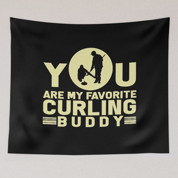 Item preview, Curling ice curling stones broom tournament gift designed and sold by design2try.