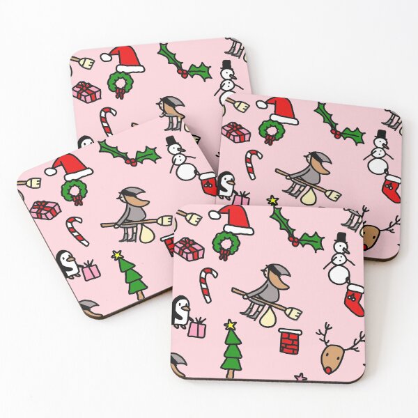 Item preview, pink christmas befana designed and sold by Gossip Rag.