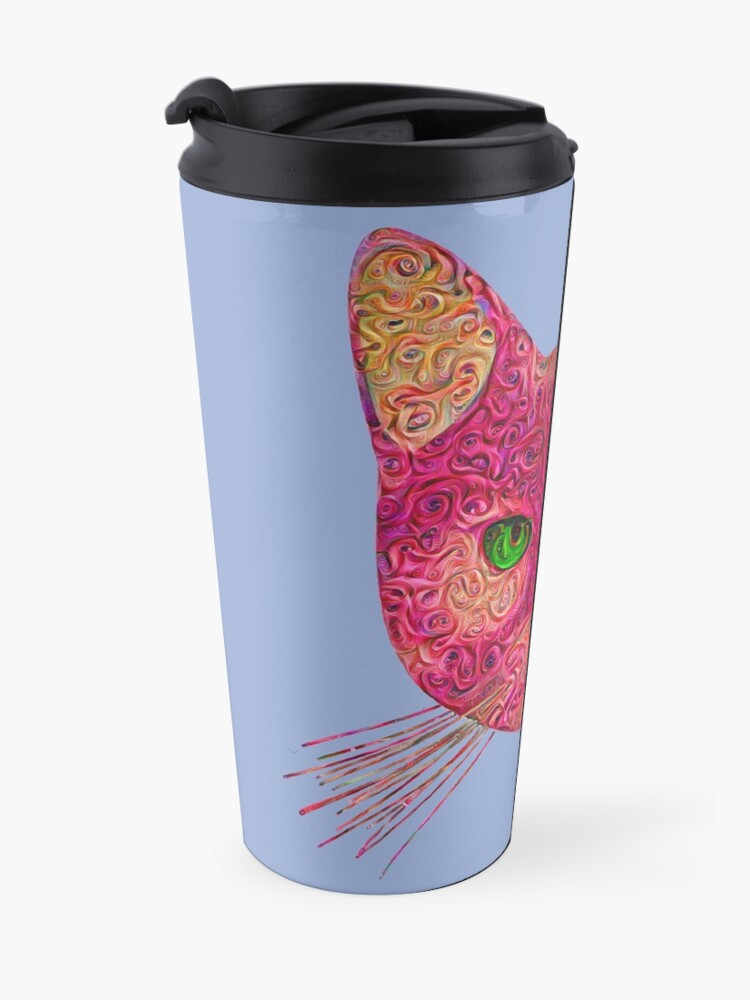 Alternate view of Rose Hungry Cat Travel Mug