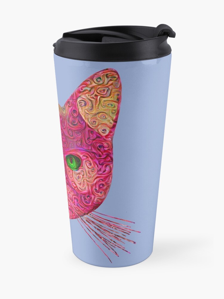 Alternate view of Rose Hungry Cat Travel Mug