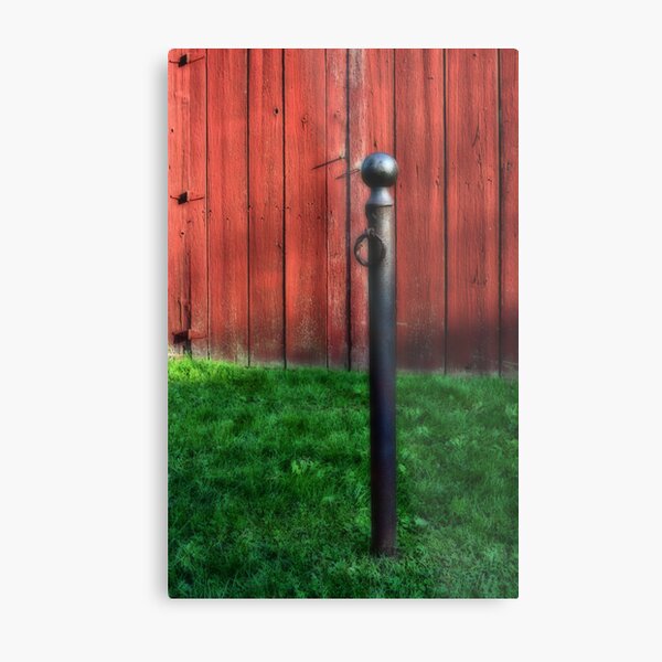Hitchin' Post Metal Print