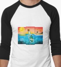 SOS Marijuana/Cannabis Men's Baseball ¾ T-Shirt