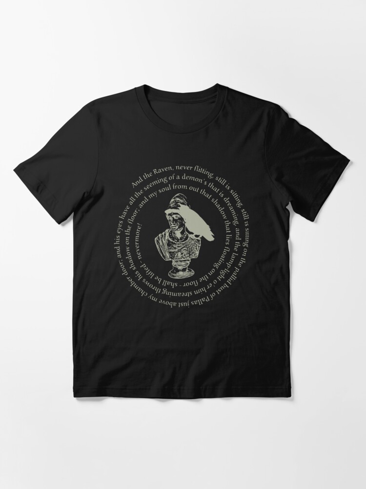 EDDArt Raven Crow - Bust of Goddess Pallas Athena 1 Women's T-Shirt