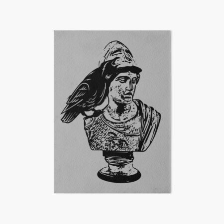 EDDArt Raven Crow - Bust of Goddess Pallas Athena 1 Women's T-Shirt