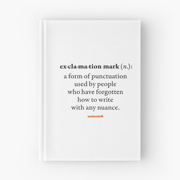 Item preview, 16667-01-BLT – Uselesstuff® Dictionary – Exclamation Mark – Nuanced (Black) designed and sold by Uselesstuff.