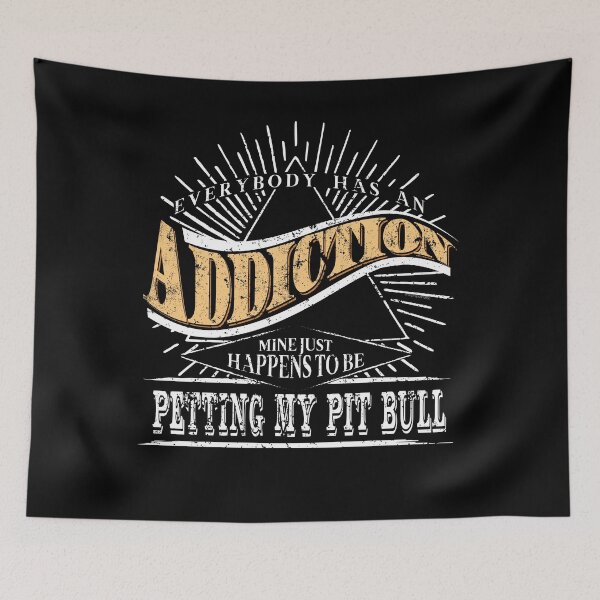 Artikelvorschau, Sucht ist Pit Bull Shirt Geschenk Pitbull T-Shirt entworfen und verkauft von shoppzee.