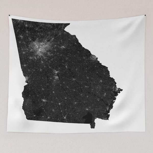Item preview, Georgia Street Map Art designed and sold by AmazingMapArt.