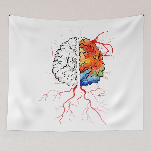 Item preview, Rainbow human brain  designed and sold by AnnArtshock.