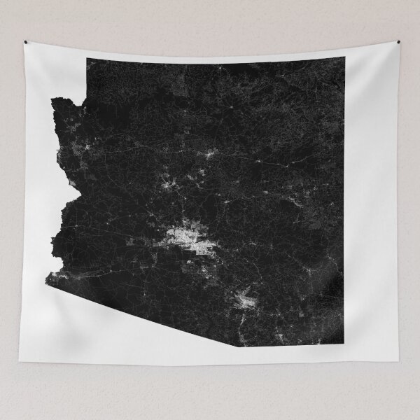 Item preview, Arizona Street Map Art designed and sold by AmazingMapArt.