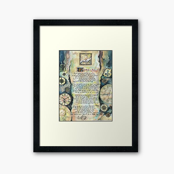 Item preview, Calligraphy of the poem "IF" by Rudyard Kipling designed and sold by FanitsaArt.