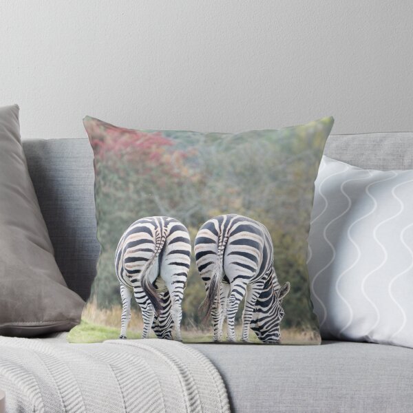Item preview, Rear view of two zebras. designed and sold by LoisGoBe.