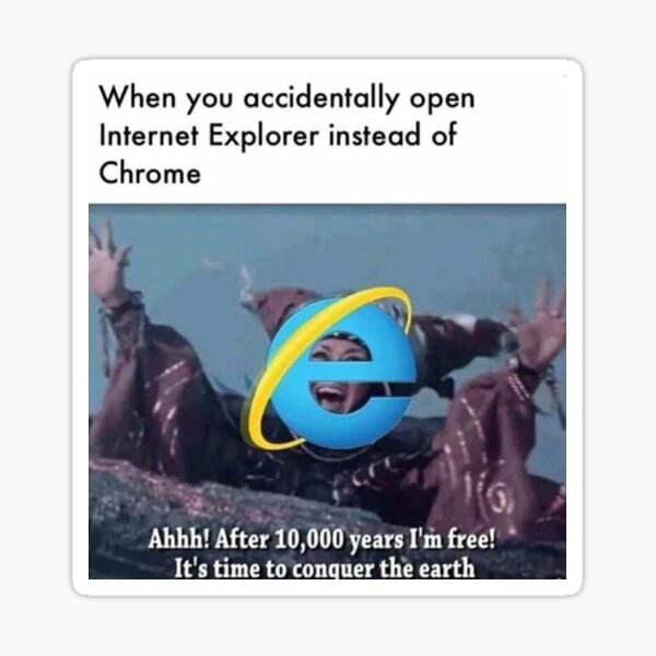 Internet Explorer Stickers Redbubble