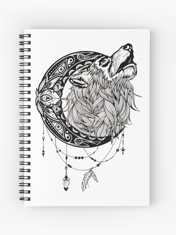 Wolf Head Black White Drawing Ink Sketch Tattoo Logo Design Stock Vector by  ©LanaBrow 666068640