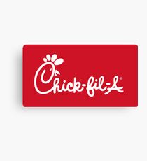 chick fil a t shirt Canvas Print