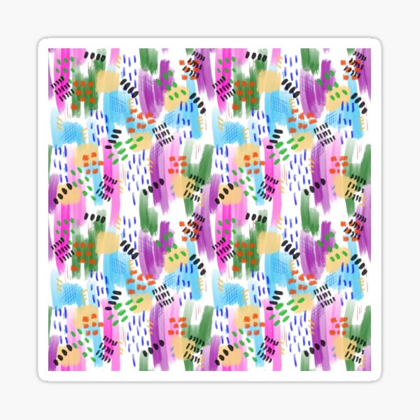 Item preview, Coral dots and dashes designed and sold by Dyan Burgess.