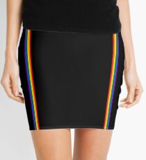 Rainbow Stripes Mini Skirt