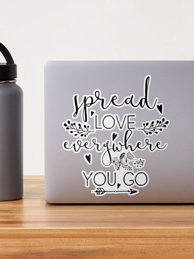 Inspirational Quote - Spread love everywhere you go | Art Board Print