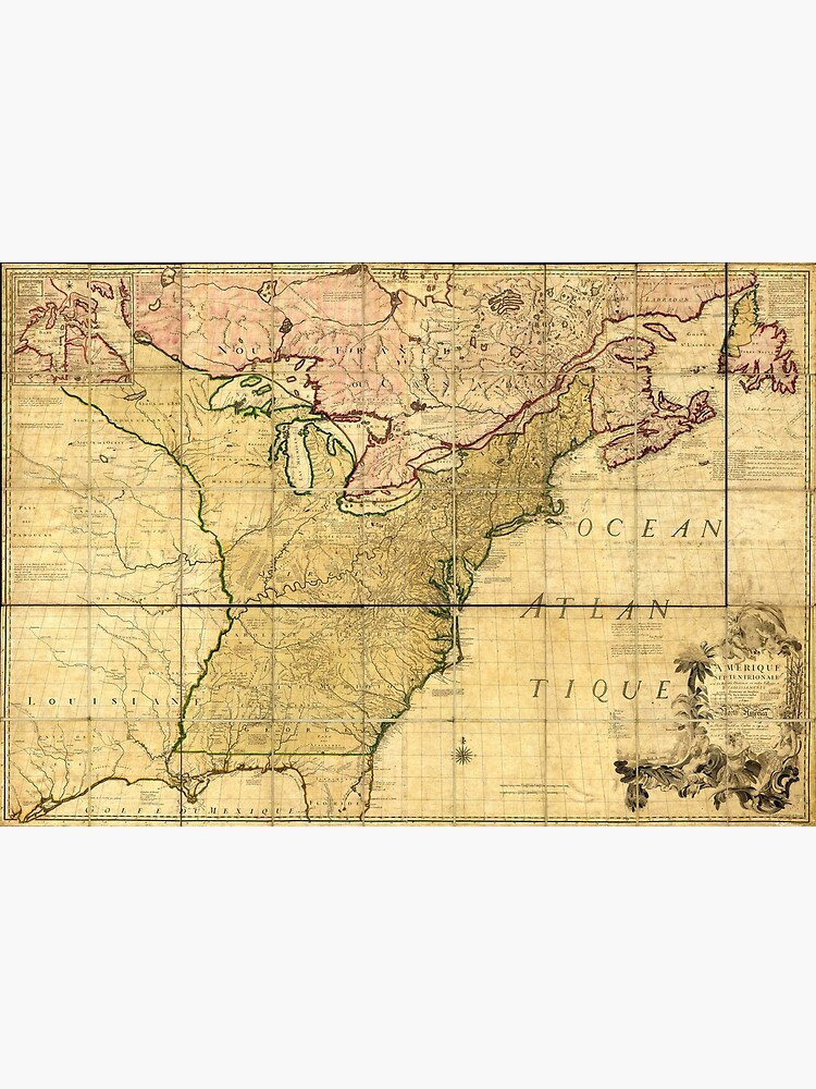"Map of Early America (1777)" Art Print by allhistory | Redbubble