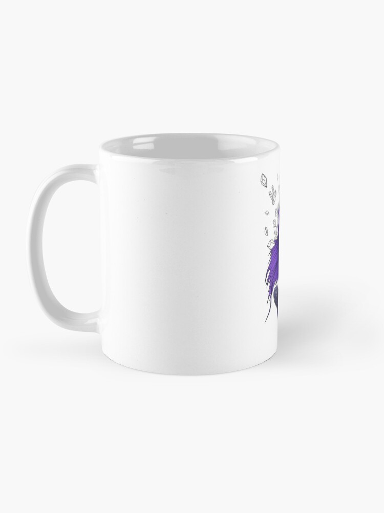 Alternate view of Purple Betta Fish with Crystals Mug