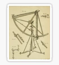 Jérôme Lalande's Astronomie (1771) - Telescope Apparatus Sticker