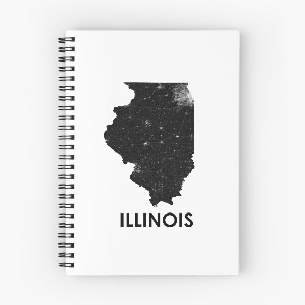 Item preview, Illinois Street map art designed and sold by AmazingMapArt.