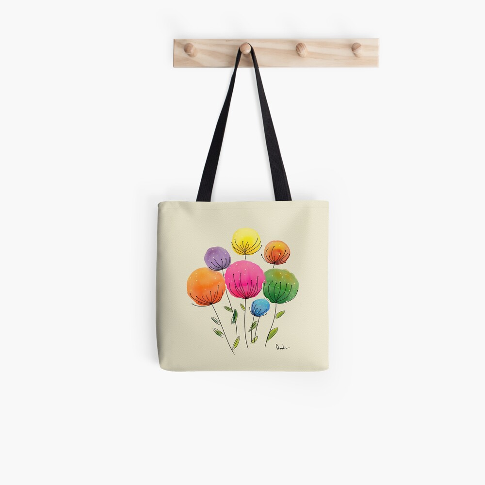 Fantasy Flowers Tote Bag