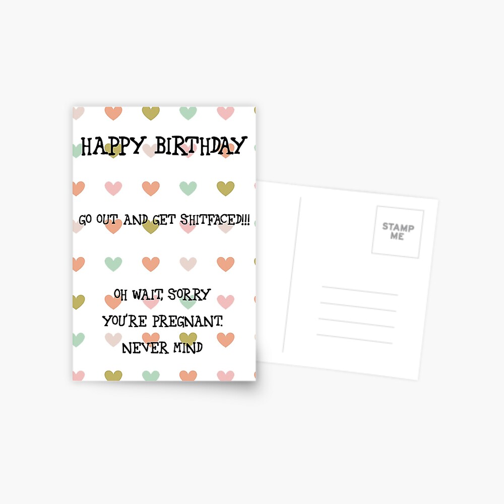 Carte De Vœux Joyeux Anniversaire Grossesse Enceinte Par Esmeandme Redbubble