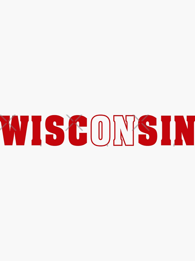 "On Wisconsin" Sticker for Sale by Shayli Kipnis Redbubble