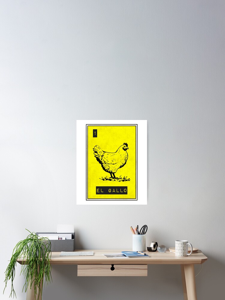 El Gallo Loteria Vintage Distressed T-Shirt El Gallo Loteria Vintage Distressed T-Shirt