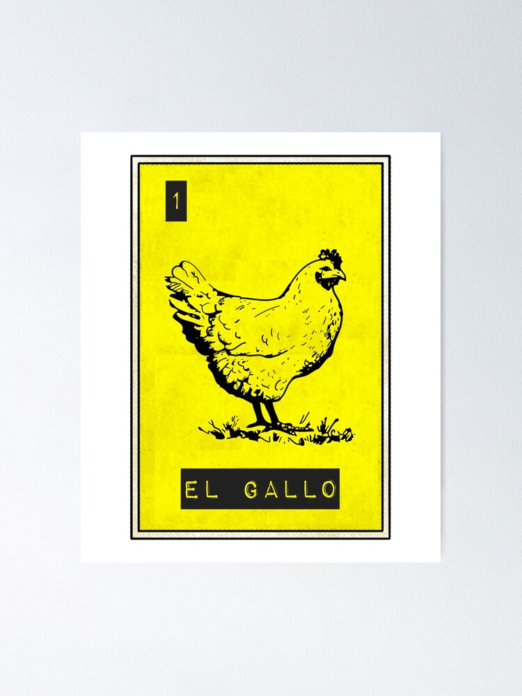 El Gallo Loteria Vintage Distressed T-Shirt El Gallo Loteria Vintage Distressed T-Shirt