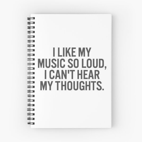 Item preview, I Like My Music So Loud I Can't Hear My Thoughts designed and sold by DoodleDashCollective.
