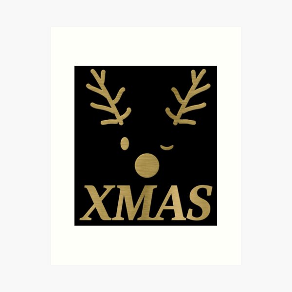 XMAS Rudolph Kunstdruck