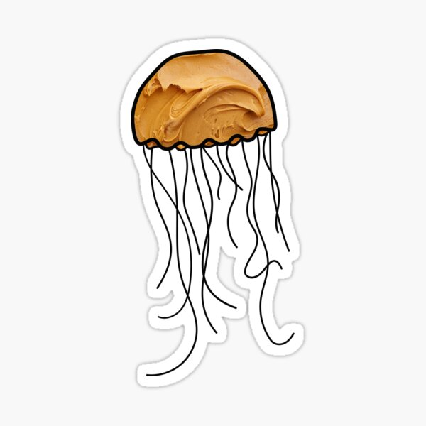 Peanut Butter Jelly Fish Sticker
