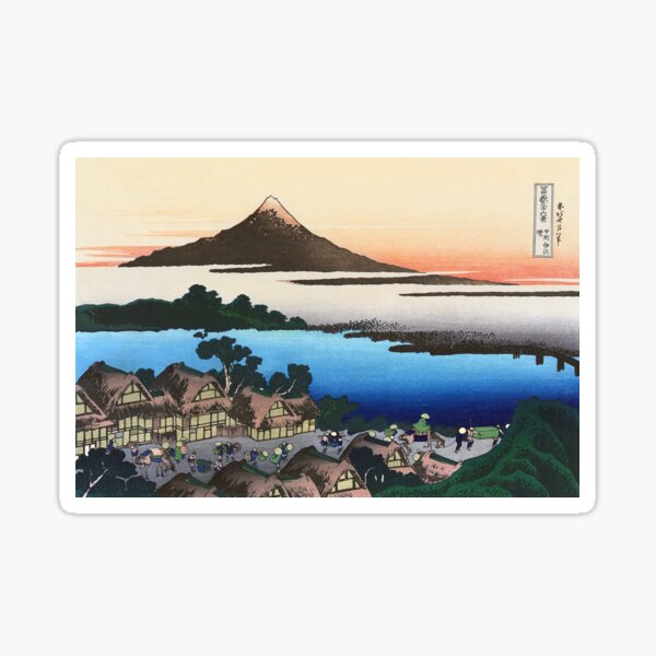 Item preview, Dawn at Isawa in Kai Province by Katsushika Hokusai designed and sold by Takeda-art.