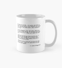 For what it's worth - F Scott Fitzgerald quote Classic Mug