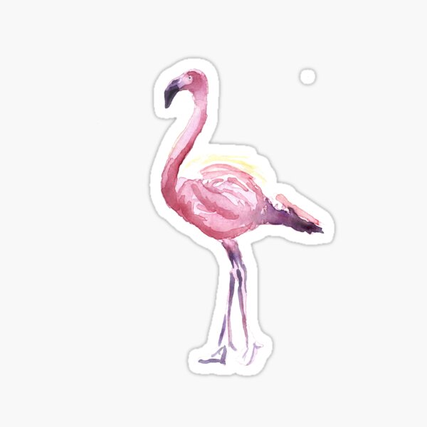 Full Flamingo Sticker