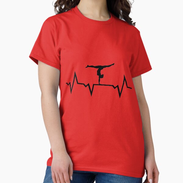 Item preview, Gymnastics ECG Heartbeat designed and sold by claudiasartwork.