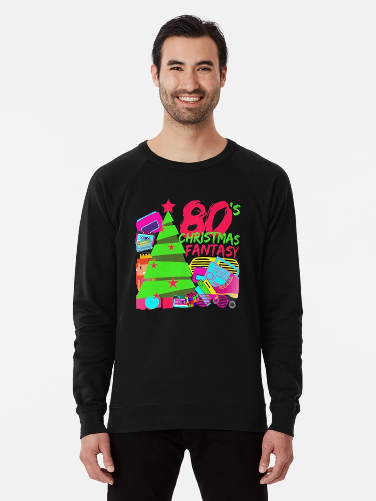 Ugly Christmas Sweater 1980s 80s Tshirt Sweater Women Men