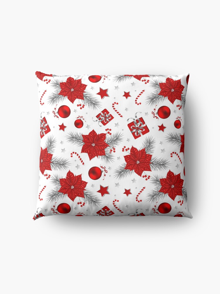 Alternate view of Christmas decoration pattern Floor Pillow