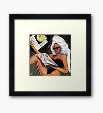 Evening Hot News Framed Print