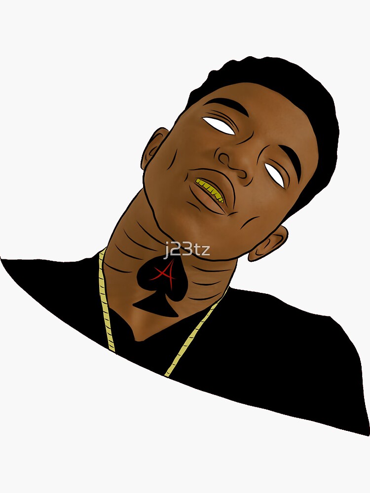 "Yungeen Ace Cartoon Drawing " Sticker for Sale by j23tz | Redbubble