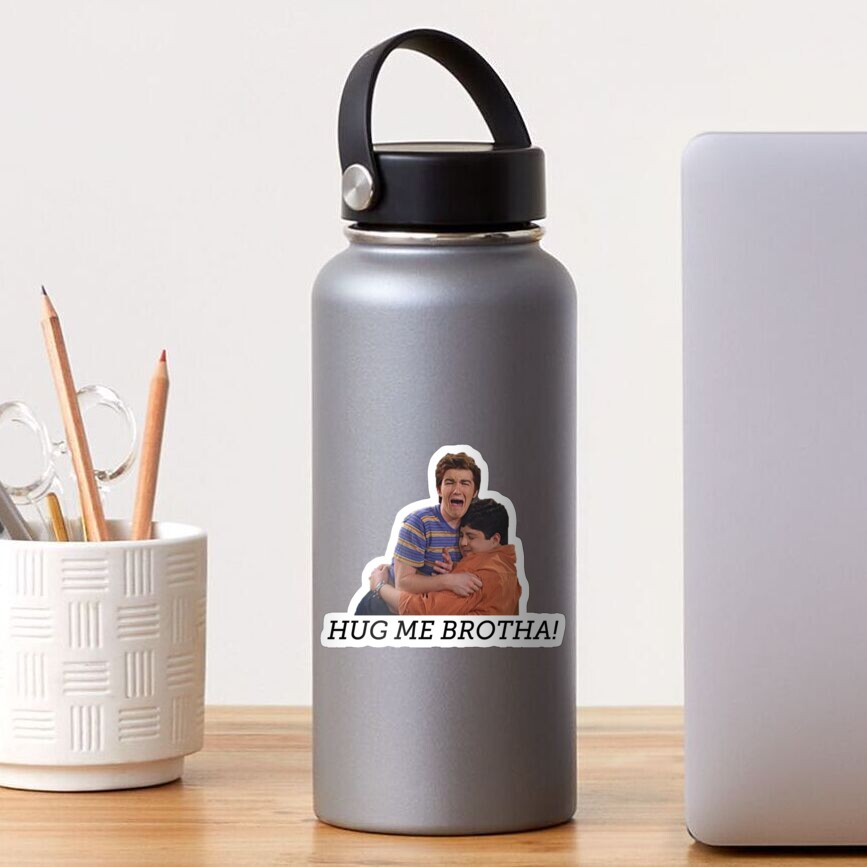 "HUG ME BROTHA! Drake and Josh" Sticker for Sale by emilywerfel | Redbubble
