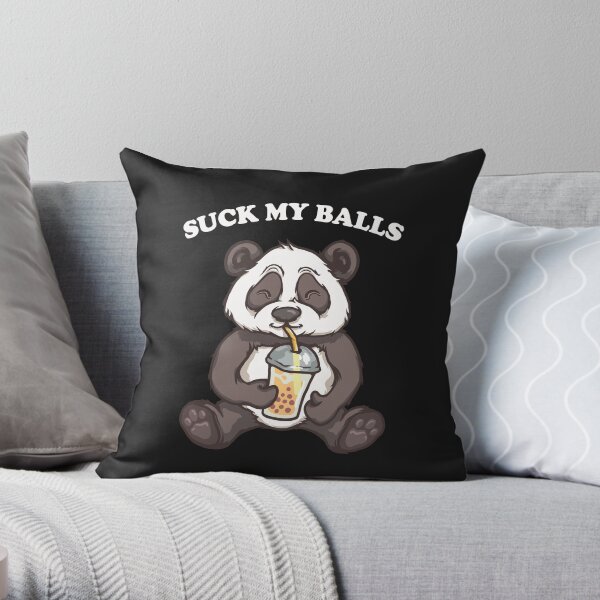 Suck My Balls Throw Pillow