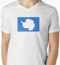 Flag of Antarctica Men's V-Neck T-Shirt
