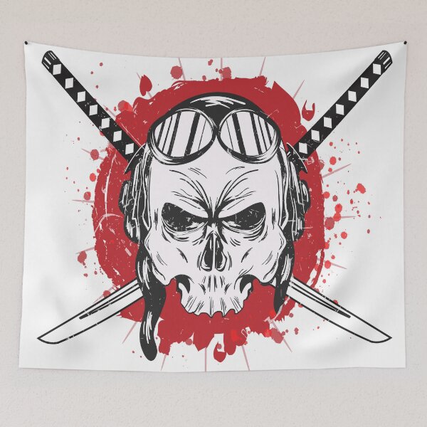 Item preview, Kamikaze Skull Katana designed and sold by leen12 Art Designs Prints.