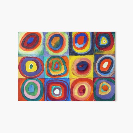 Item preview, Wassily Kandinsky - Color Study, Squares with Concentric Circles - Bauhaus Art designed and sold by NewNomads.