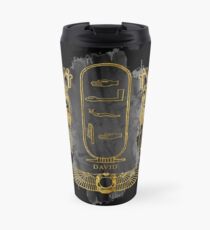 your name in old Egyptian hieroglyphics symbols - DAVID Travel Mug