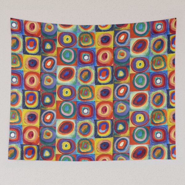 Item preview, Wassily Kandinsky - Color Study, Squares with Concentric Circles - Bauhaus Art designed and sold by NewNomads.